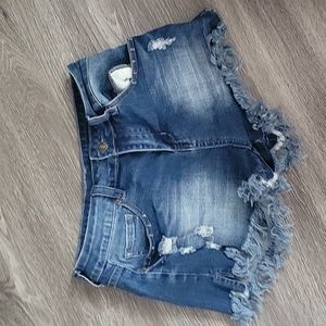 Jean cutoff shorts